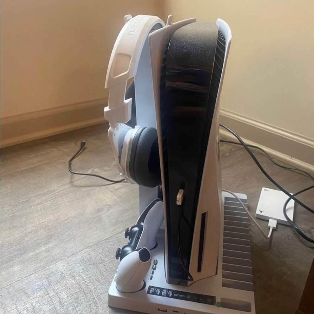 Ps5 with games and headset and hard drive
